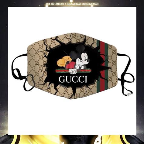 gucci face mask with mickey mouse|gucci like face mask.